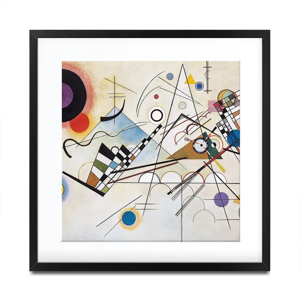 Composition 8 Square Framed Art Print Composition 8 Square Framed Art Print wall art product Wassily Kandinsky