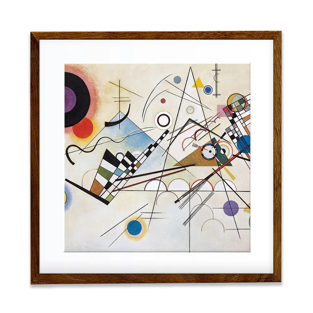 Composition 8 Square Framed Art Print Composition 8 Square Framed Art Print wall art product Wassily Kandinsky