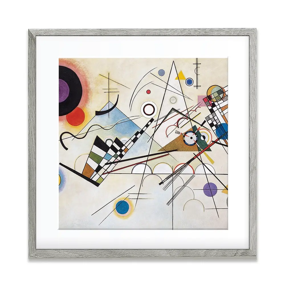 Composition 8 Square Framed Art Print Composition 8 Square Framed Art Print wall art product Wassily Kandinsky