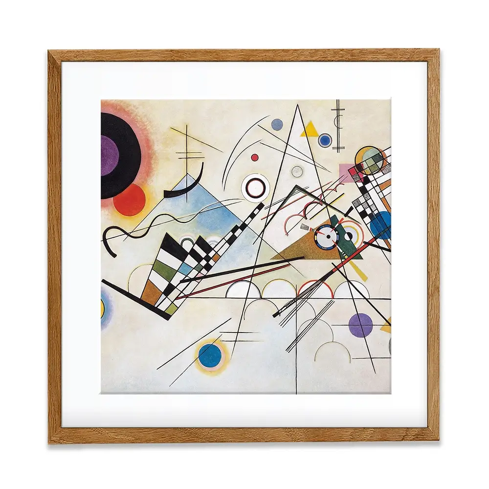 Composition 8 Square Framed Art Print Composition 8 Square Framed Art Print wall art product Wassily Kandinsky