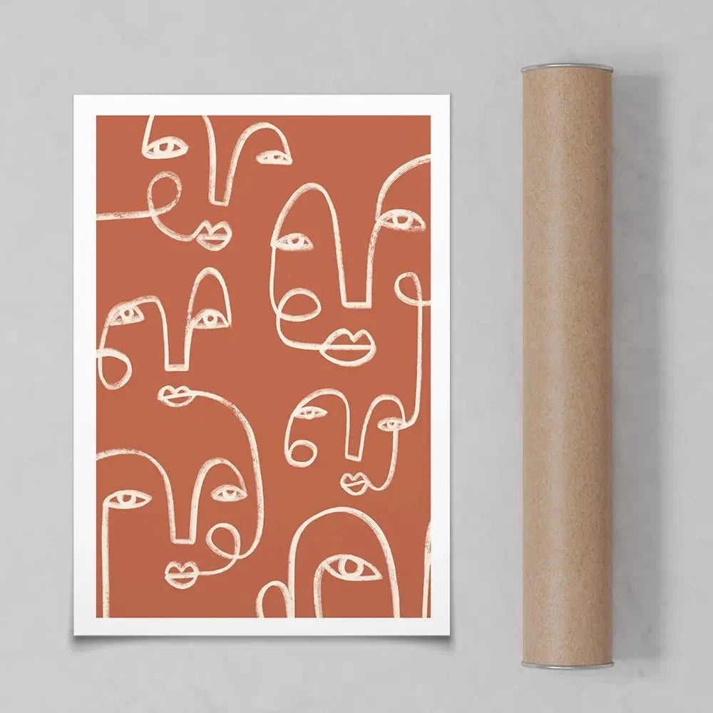 Connected Expressions Art Print Connected Expressions Art Print wall art product Victoria Barnes
