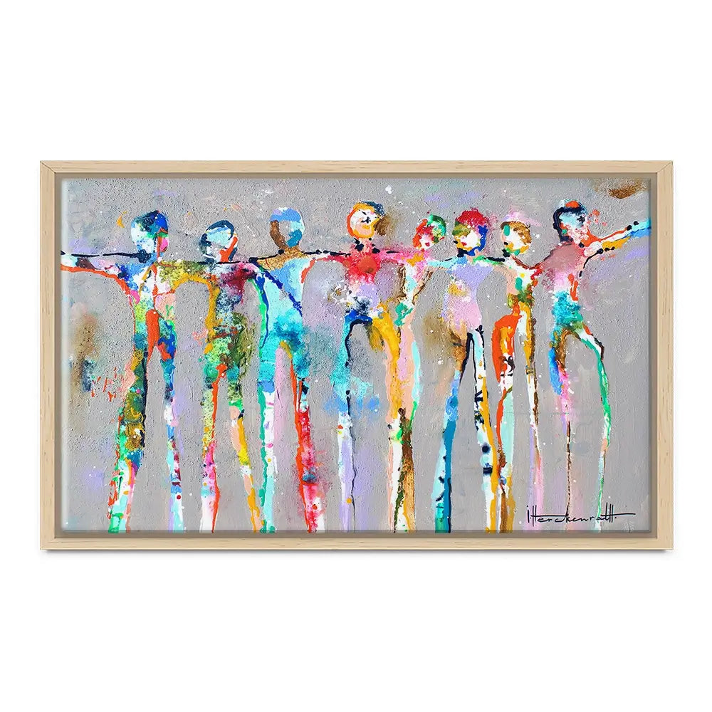 Connected People Canvas Print Connected People Canvas Print wall art product Studio Paint-Ing