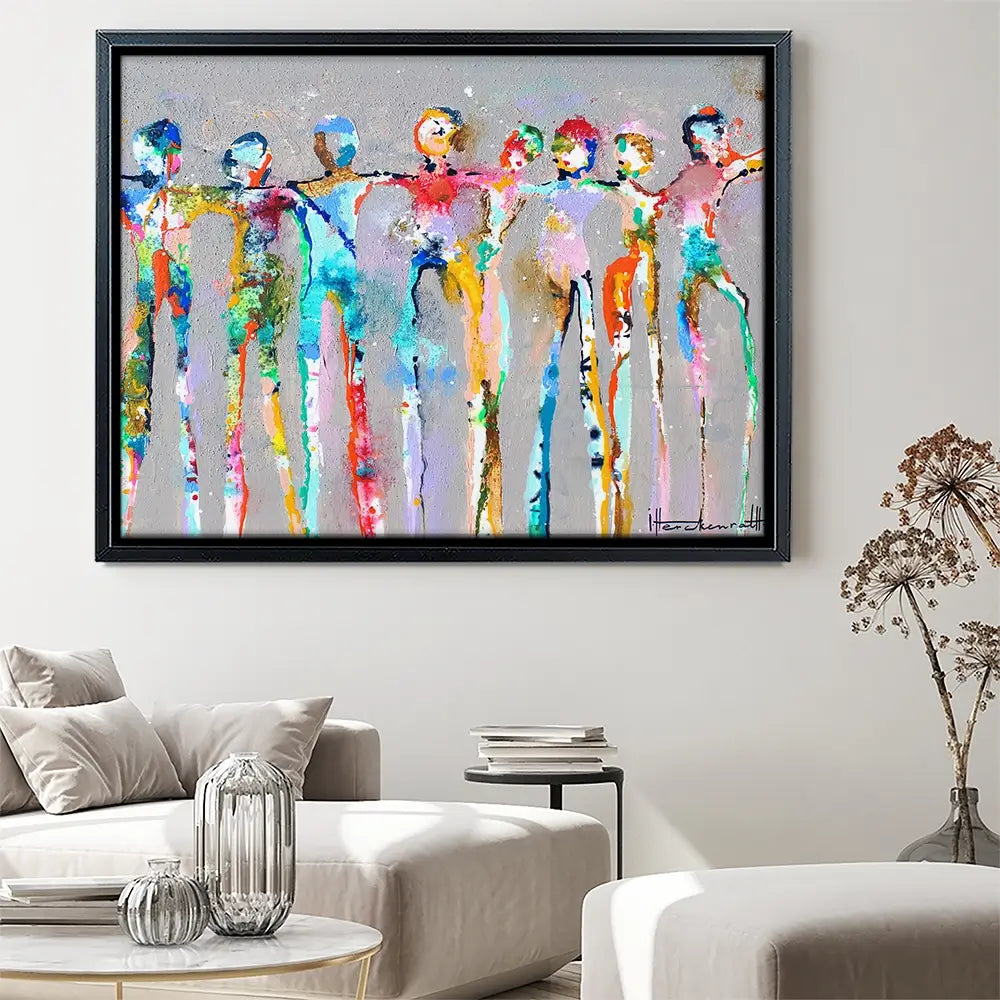 Connected People Canvas Print Connected People Canvas Print wall art product Studio Paint-Ing