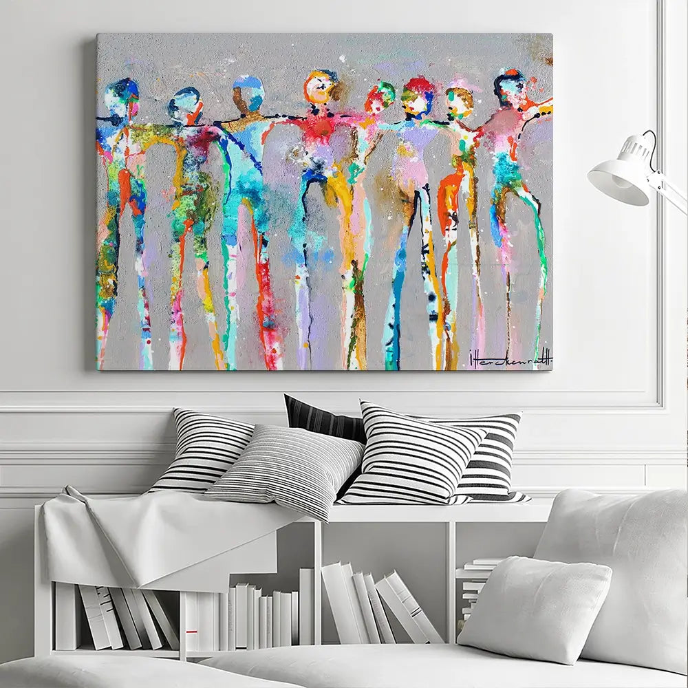 Connected People Canvas Print Connected People Canvas Print wall art product Studio Paint-Ing