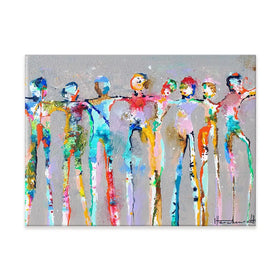 Connected People Canvas Print Connected People Canvas Print wall art product Studio Paint-Ing