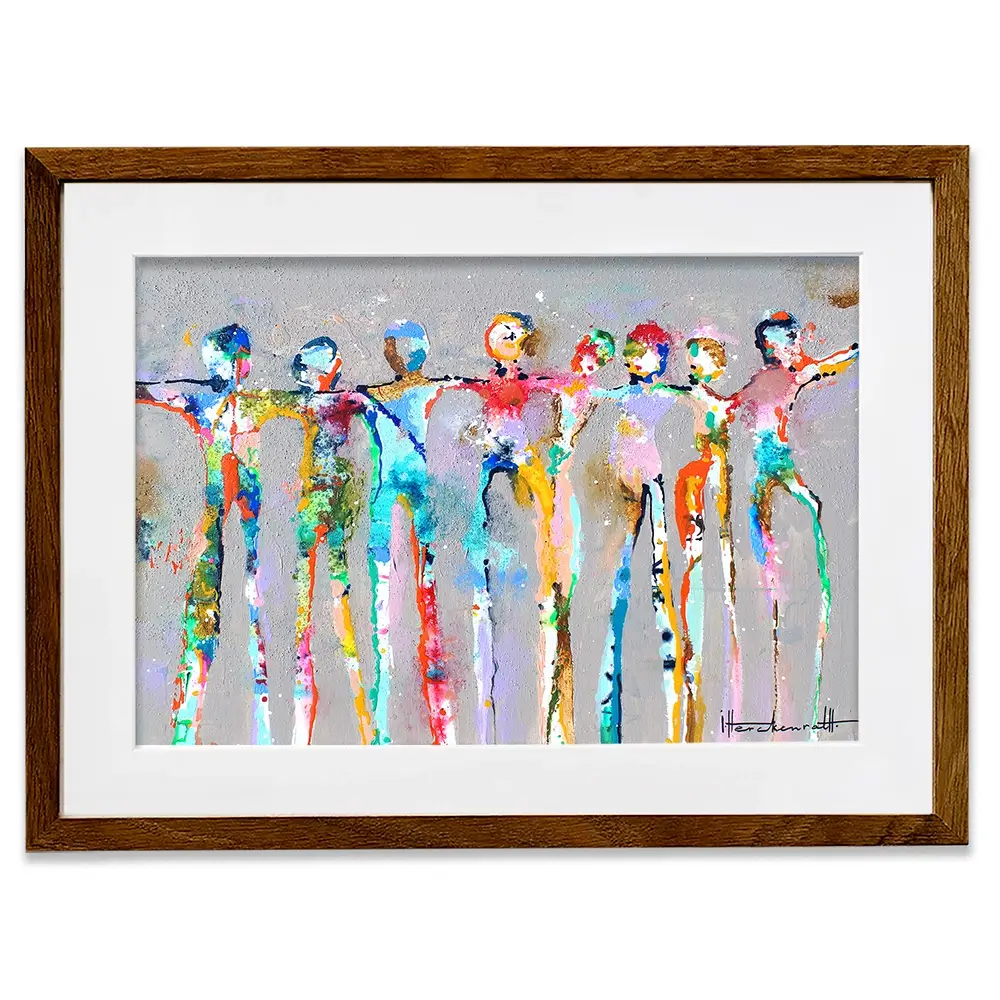 Connected People Framed Art Print Connected People Framed Art Print wall art product Studio Paint-Ing