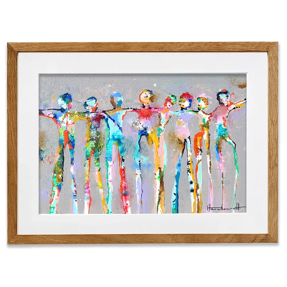 Connected People Framed Art Print Connected People Framed Art Print wall art product Studio Paint-Ing