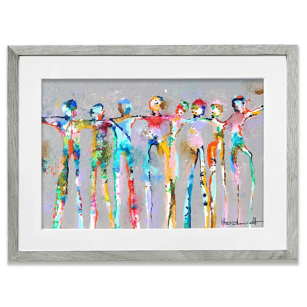 Connected People Framed Art Print Connected People Framed Art Print wall art product Studio Paint-Ing