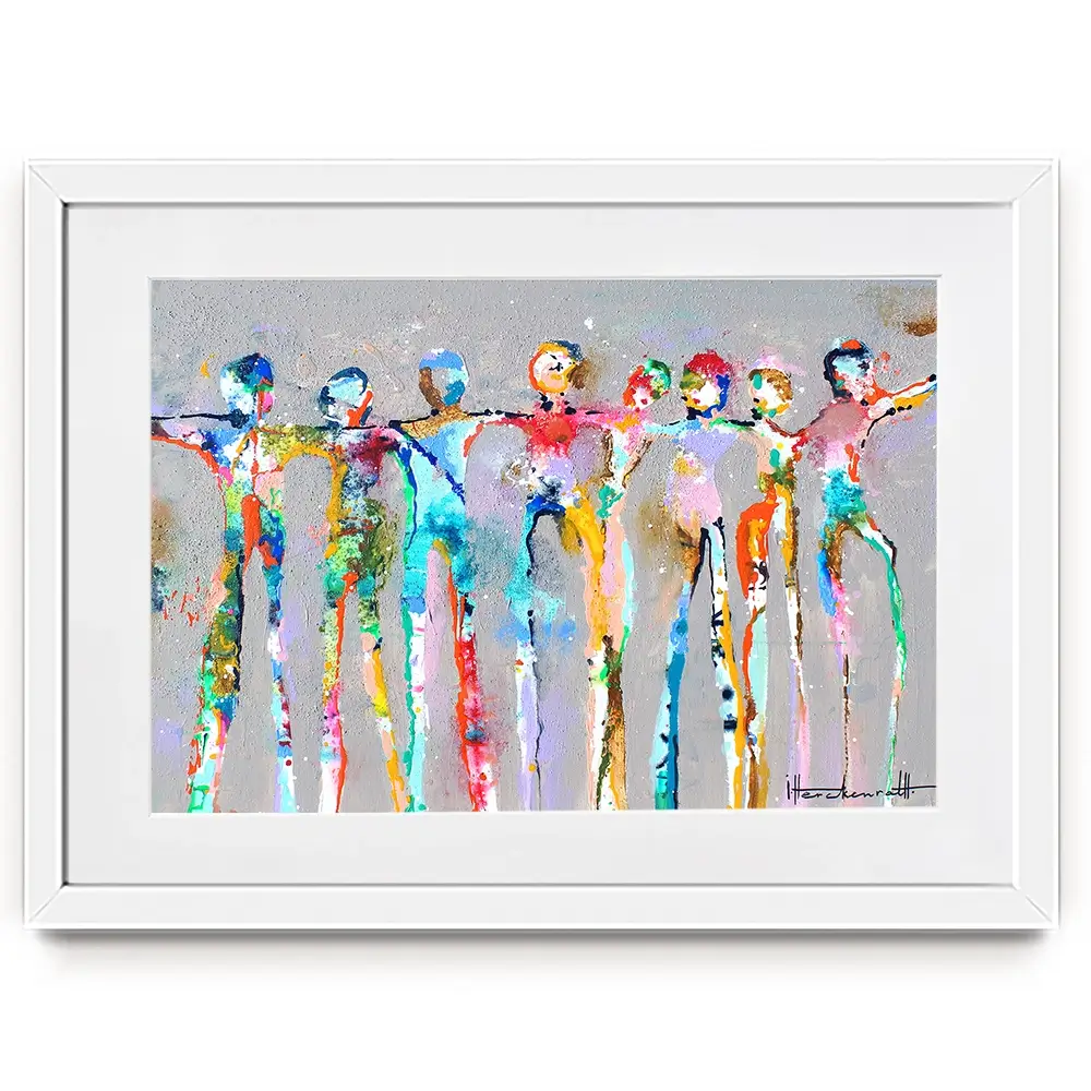Connected People Framed Art Print Connected People Framed Art Print wall art product Studio Paint-Ing