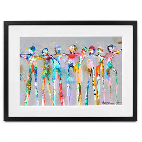 Connected People Framed Art Print Connected People Framed Art Print wall art product Studio Paint-Ing
