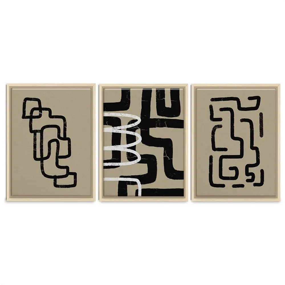 Connected Trio Canvas Print Connected Trio Canvas Print wall art product Yuli Saputra