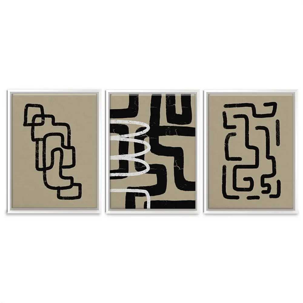 Connected Trio Canvas Print Connected Trio Canvas Print wall art product Yuli Saputra