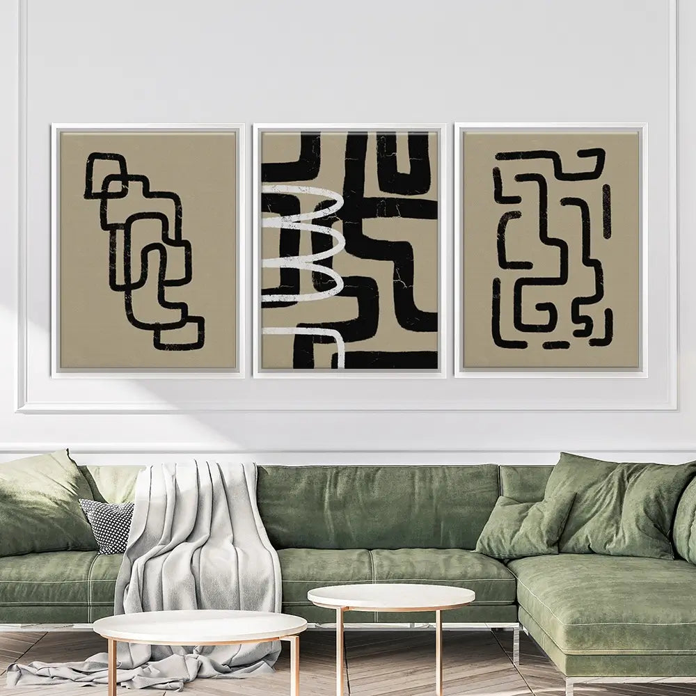 Connected Trio Canvas Print Connected Trio Canvas Print wall art product Yuli Saputra