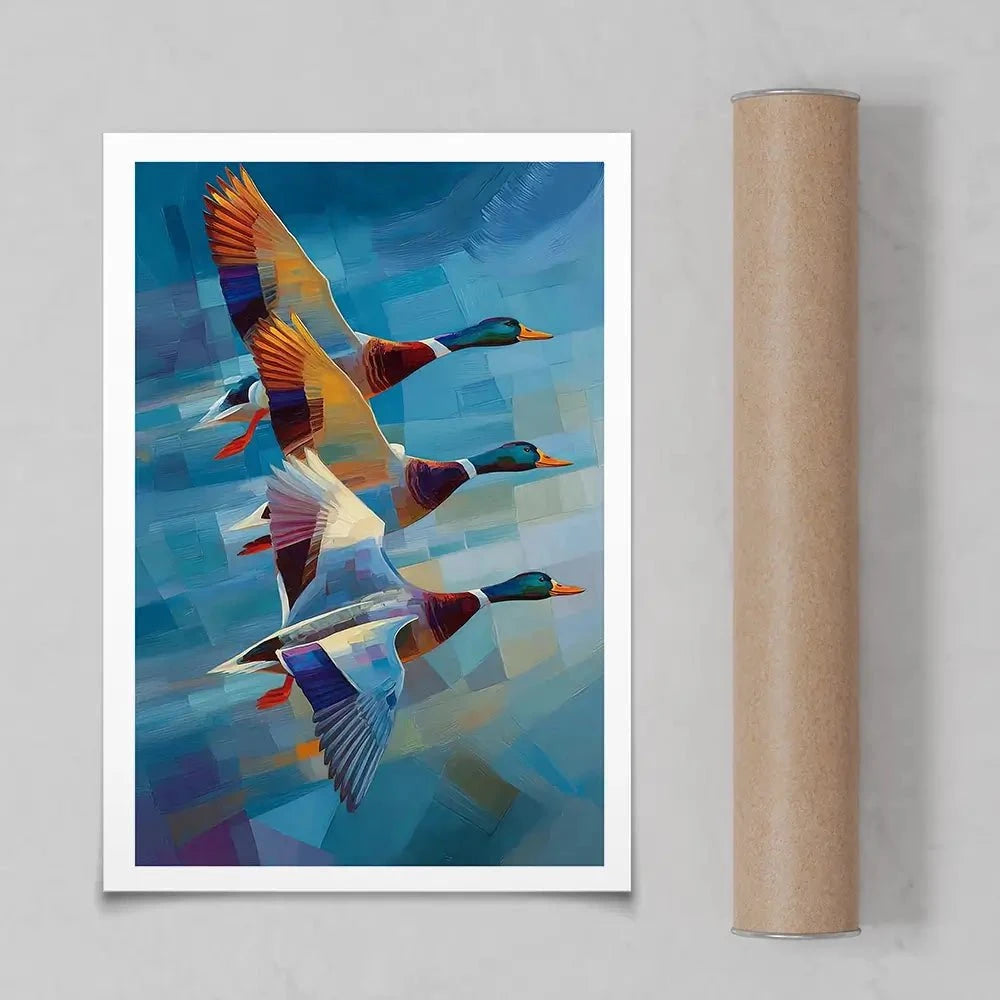 Contemporary Ducks Art Print Contemporary Ducks Art Print wall art product David Alexander Elder