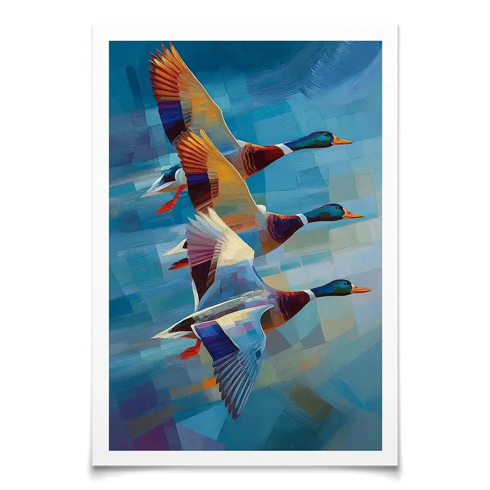 Contemporary Ducks Art Print Contemporary Ducks Art Print wall art product David Alexander Elder