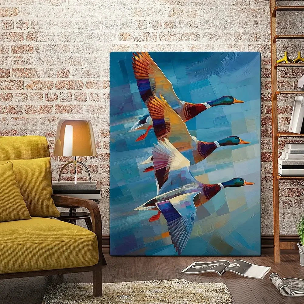 Contemporary Ducks Canvas Print Contemporary Ducks Canvas Print wall art product David Alexander Elder