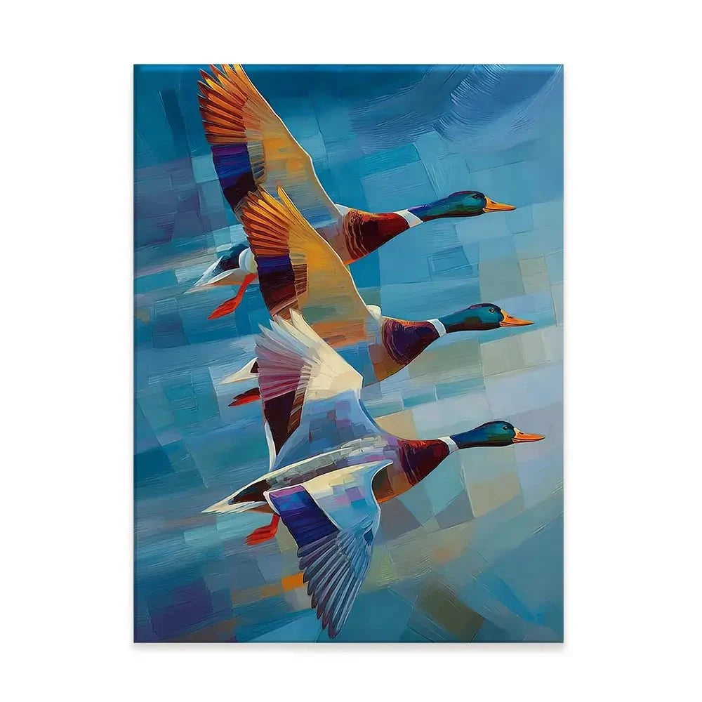 Contemporary Ducks Canvas Print Contemporary Ducks Canvas Print wall art product David Alexander Elder