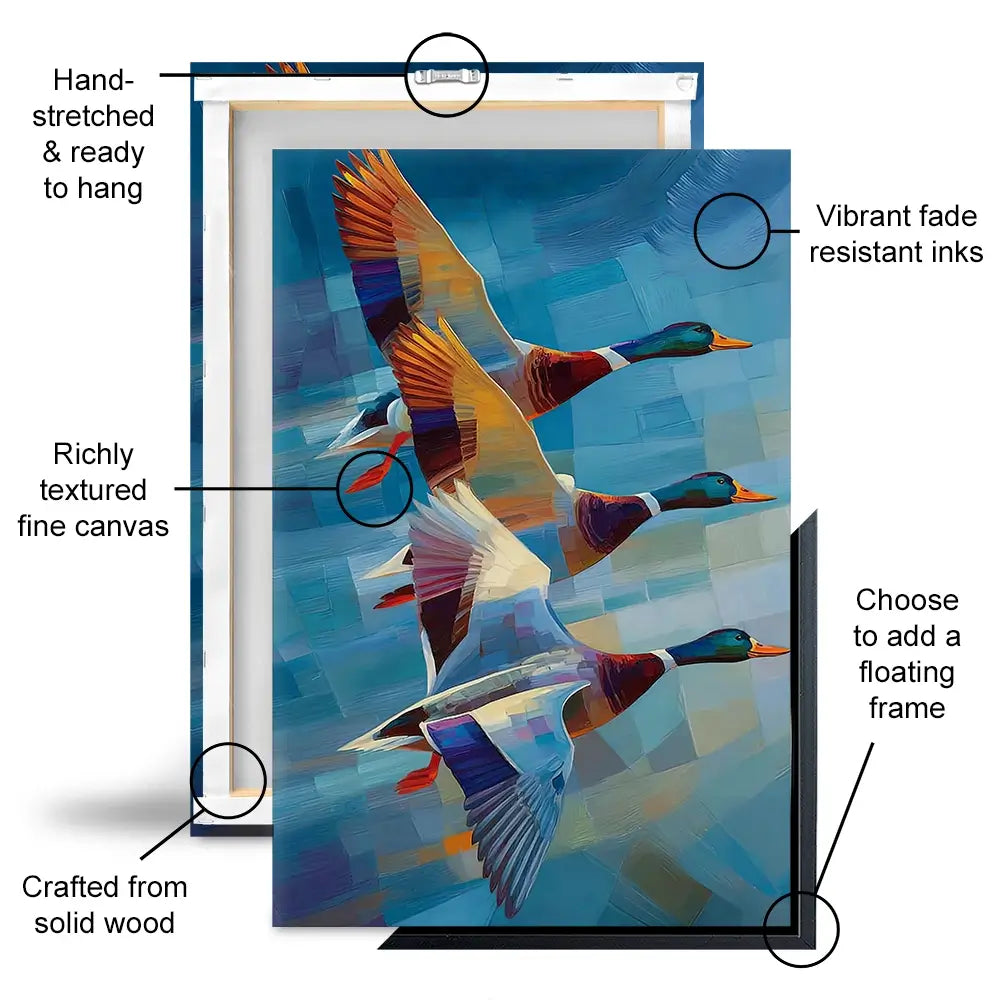 Contemporary Ducks Canvas Print Contemporary Ducks Canvas Print wall art product David Alexander Elder
