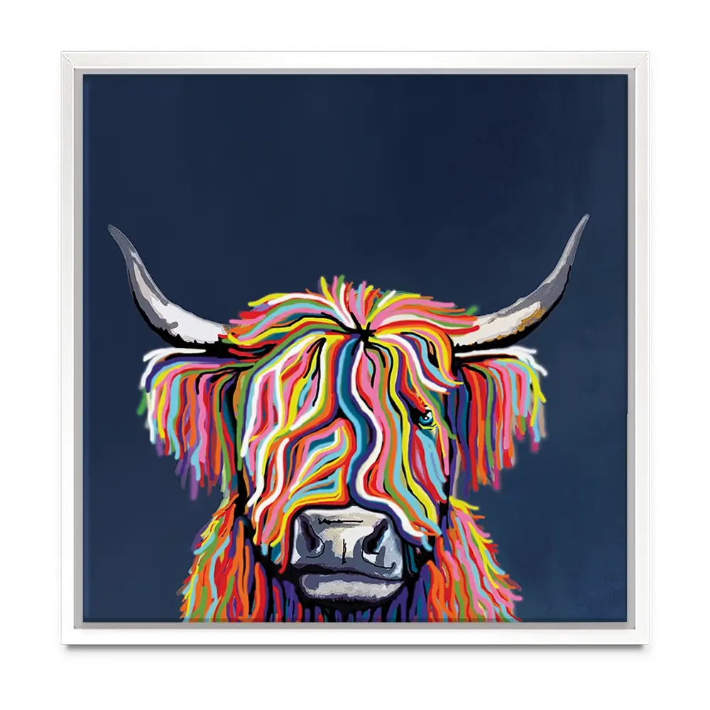 Coo In Navy Blue Oversized Canvas Print Coo In Navy Blue Oversized Canvas Print wall art product Art Print Shop