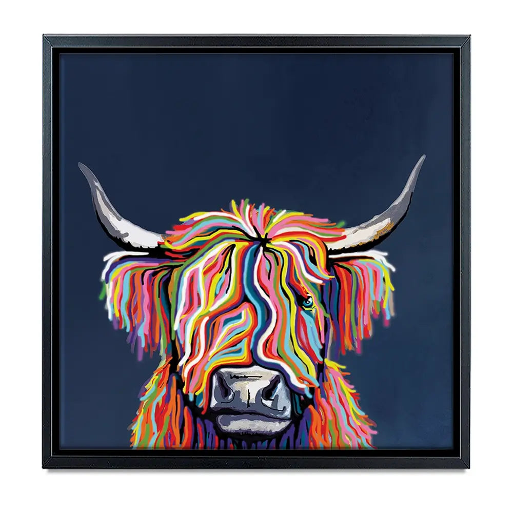 Coo In Navy Blue Oversized Canvas Print Coo In Navy Blue Oversized Canvas Print wall art product Art Print Shop