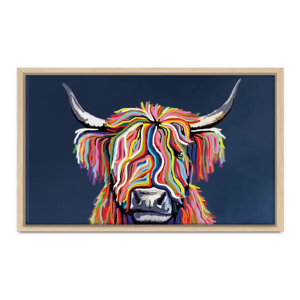 Coo In Navy Blue Oversized Canvas Print Coo In Navy Blue Oversized Canvas Print wall art product Art Print Shop
