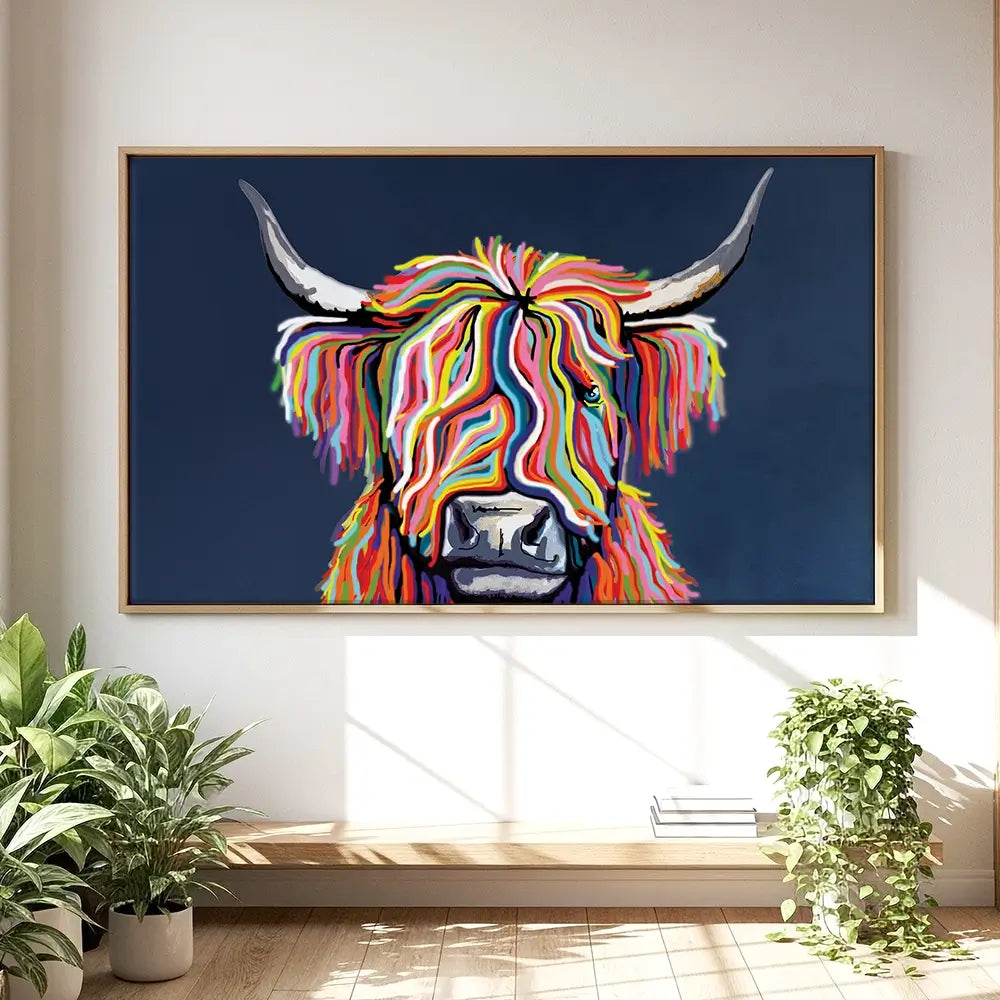 Coo In Navy Blue Oversized Canvas Print Coo In Navy Blue Oversized Canvas Print wall art product Art Print Shop