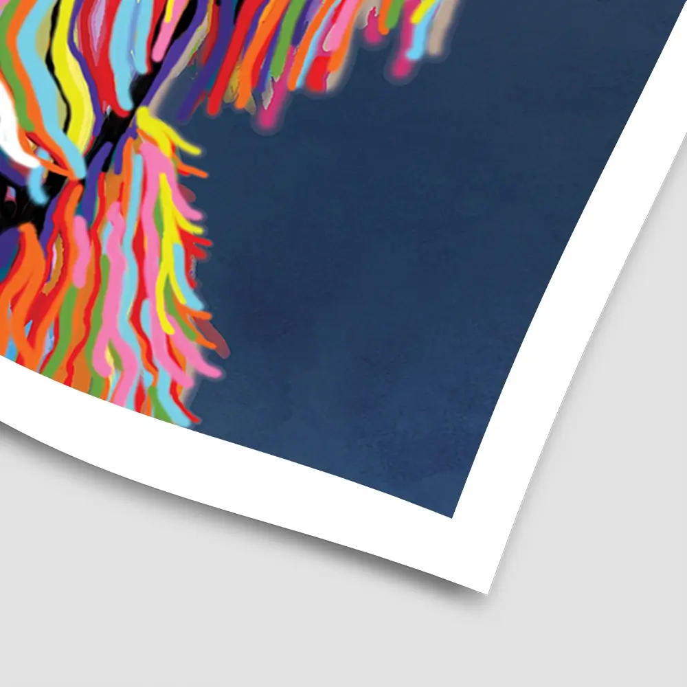 Coo In Navy Blue Square Art Print Coo In Navy Blue Square Art Print wall art product Independent