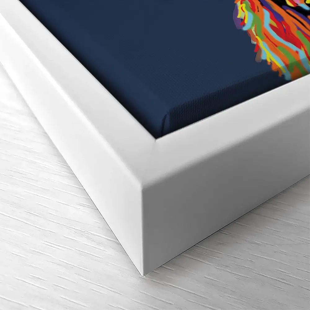 Coo In Navy Blue Square Canvas Print Coo In Navy Blue Square Canvas Print | Coo in Navy Blue Artwork | wall art product Independent