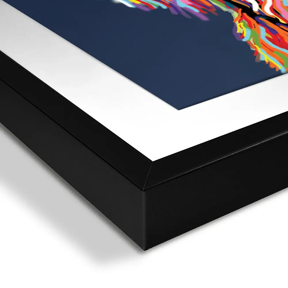 Coo In Navy Blue Square Framed Art Print Coo In Navy Blue Square Framed Art Print wall art product Independent