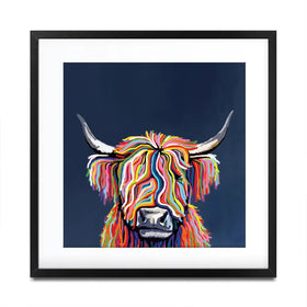 Coo In Navy Blue Square Framed Art Print Coo In Navy Blue Square Framed Art Print wall art product Independent