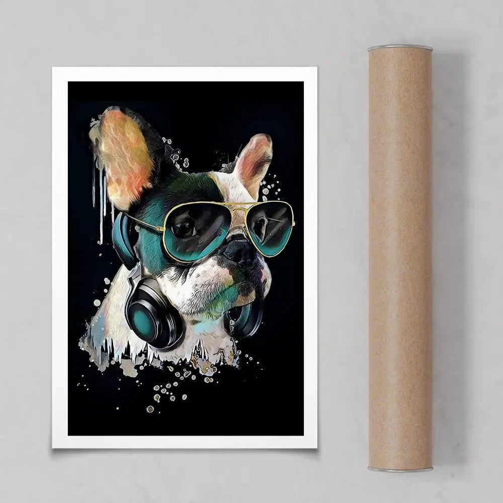 Cool French Bulldog Art Print Cool French Bulldog Art Print wall art product StudioLondon / Shutterstock
