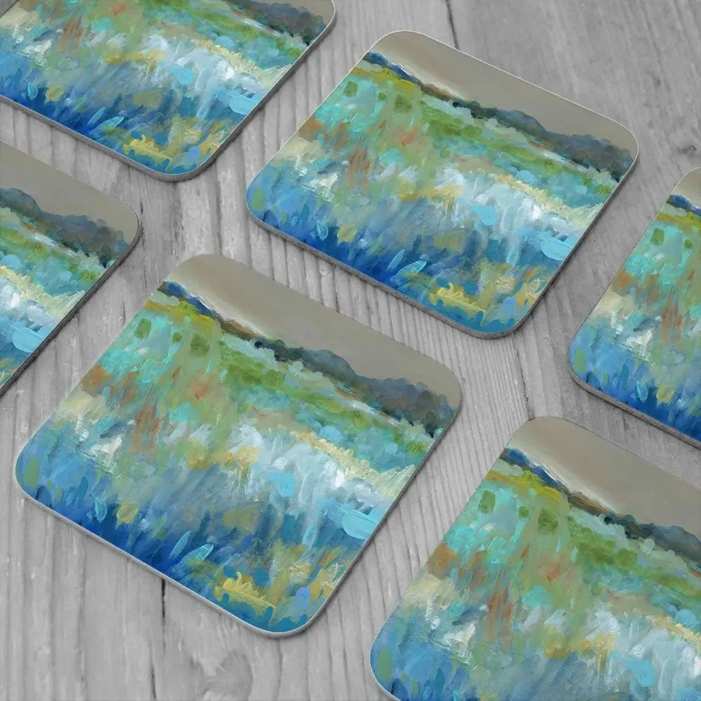 Cool Mountain Meadows Coaster Set Cool Mountain Meadows Coaster Set wall art product Carol Robinson