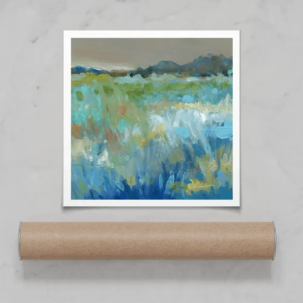 Cool Mountain Meadows Square Art Print Cool Mountain Meadows Square Art Print wall art product Carol Robinson