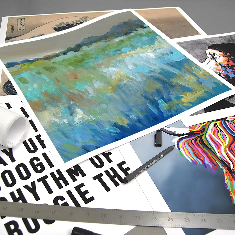 Cool Mountain Meadows Square Art Print Cool Mountain Meadows Square Art Print wall art product Carol Robinson