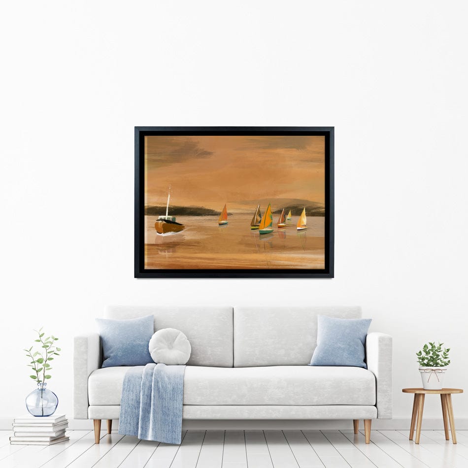 Copper Boats Canvas Print wall art product Aimee Linzi