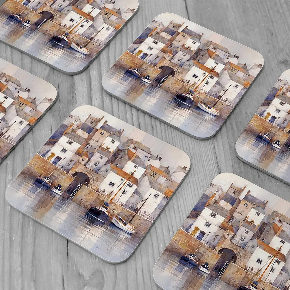 Copper Cornwall Coaster Set Copper Cornwall Coaster Set wall art product David Alexander Elder