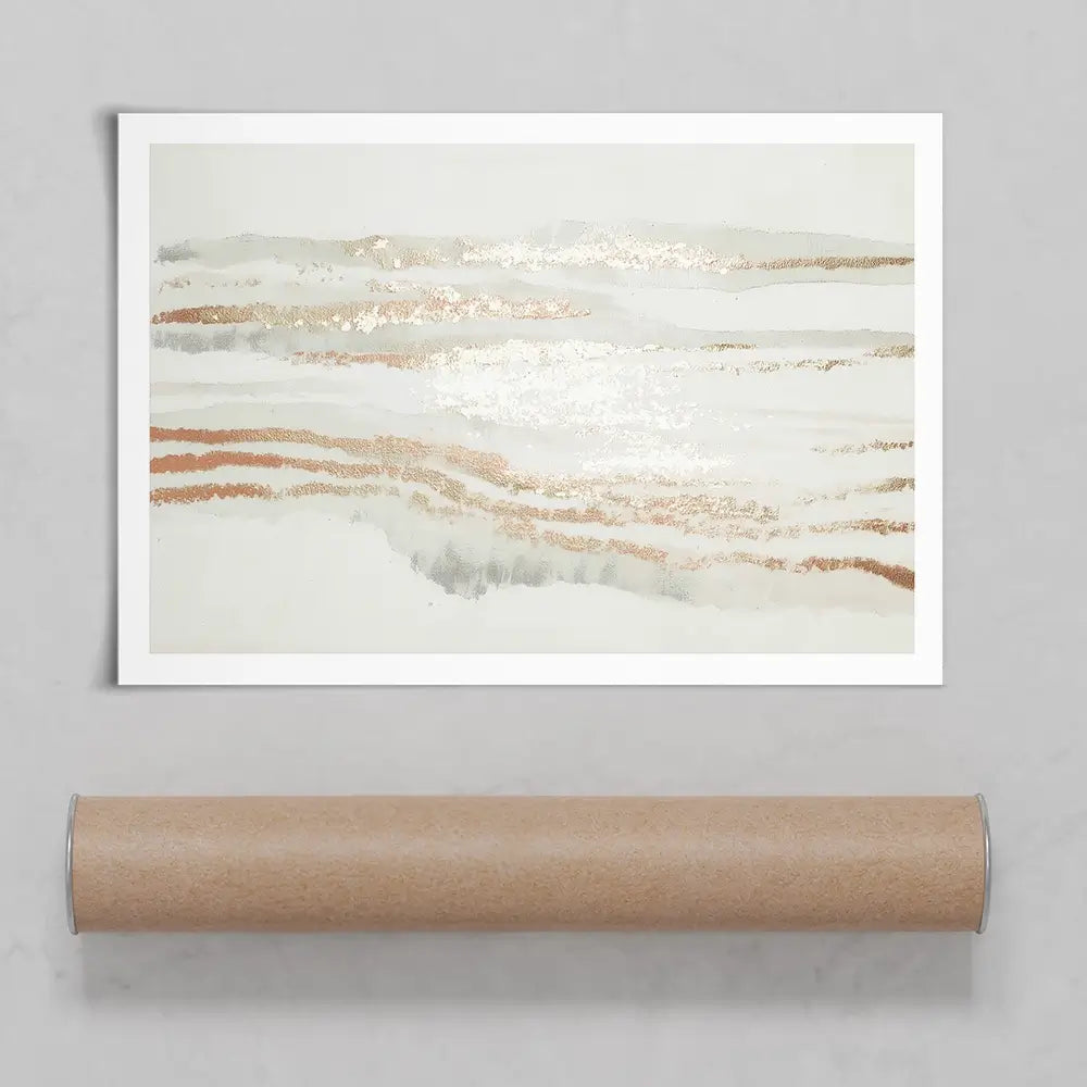 Copper Stripe Field Art Print Copper Stripe Field Art Print wall art product Chromatic Storm Studio