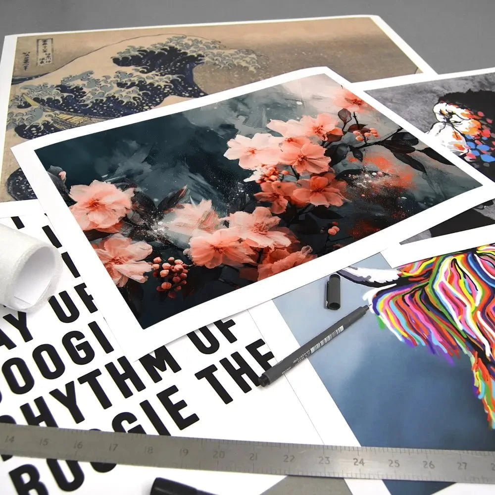 Coral Floating Blossoms Art Print Coral Floating Blossoms Art Print wall art product Treechild