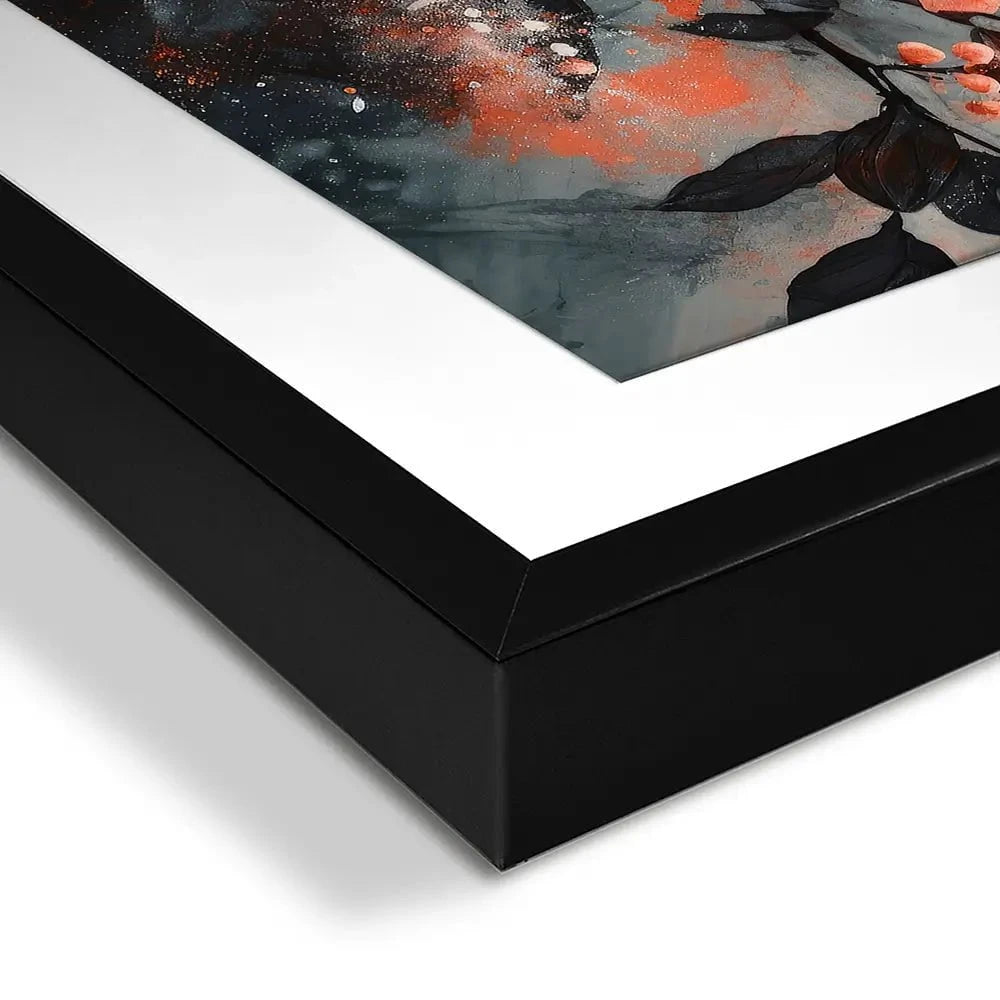 Coral Floating Blossoms Framed Art Print Coral Floating Blossoms Framed Art Print wall art product Treechild