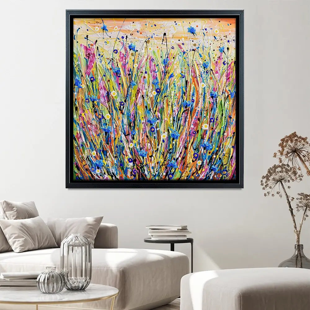 Cornflower Canvas Print Cornflower Canvas Print wall art product Olga Tkachyk