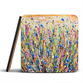Cornflower Coaster Set Cornflower Coaster Set wall art product Olga Tkachyk