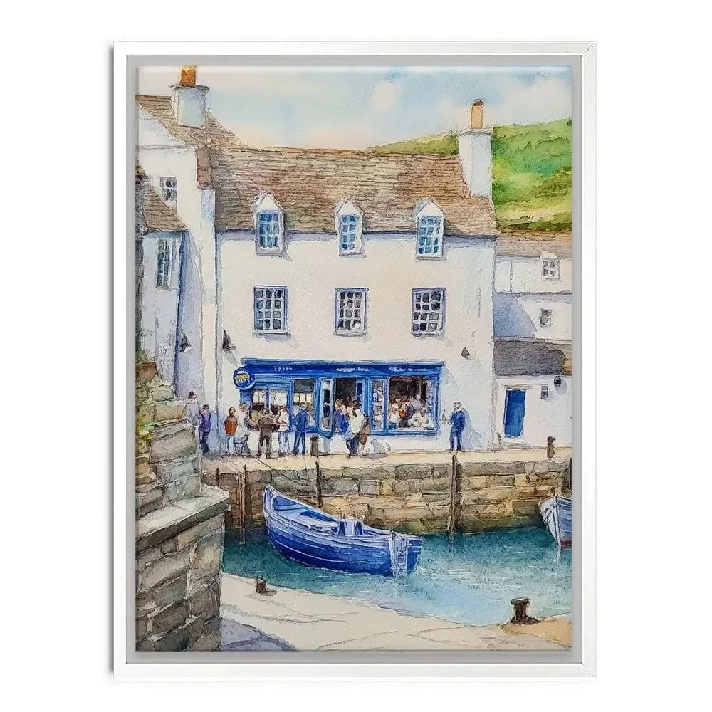 Cornish Quayside Canvas Print Cornish Quayside Canvas Print wall art product David Alexander Elder