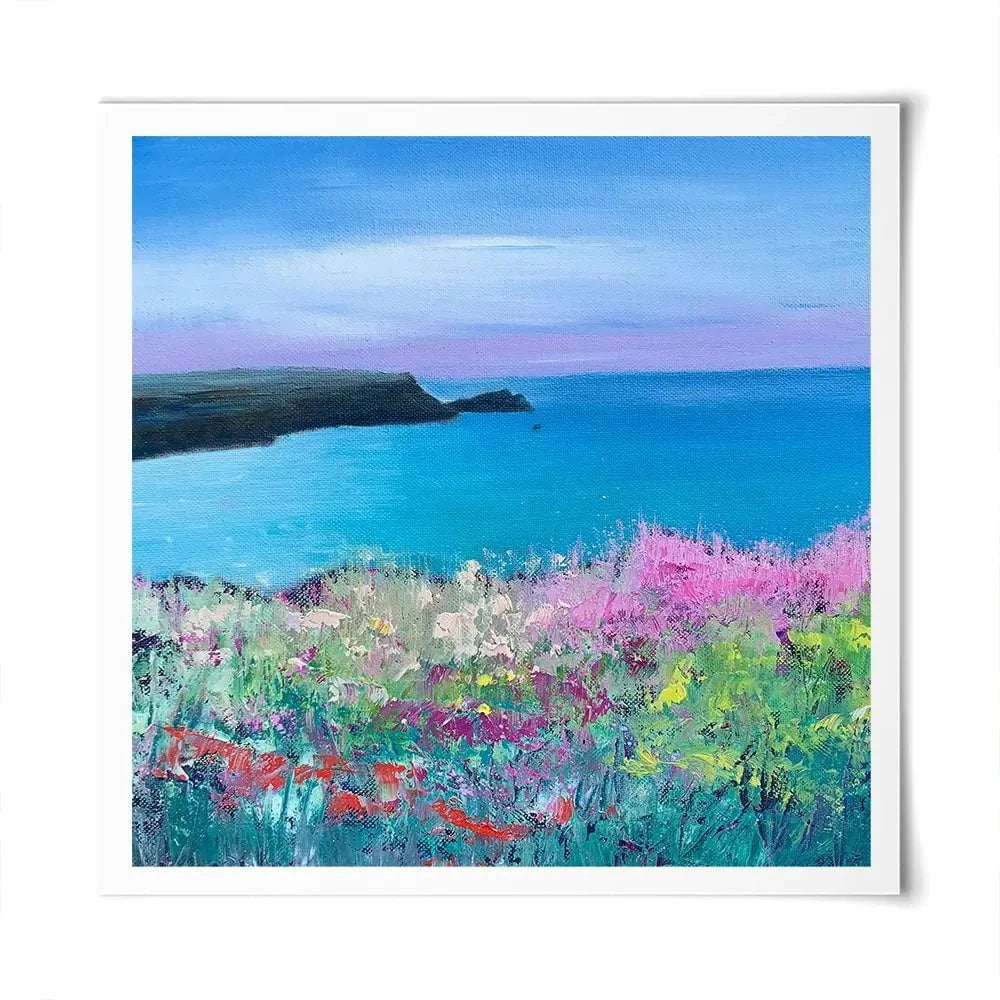 Cornish Sunset Square Art Print Cornish Sunset Square Art Print wall art product Laure Bury