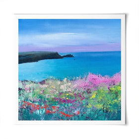 Cornish Sunset Square Art Print Cornish Sunset Square Art Print wall art product Laure Bury