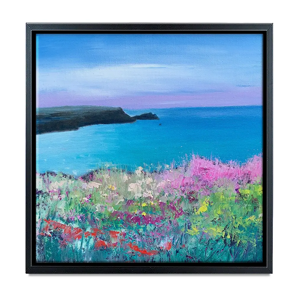 Cornish Sunset Square Canvas Print Cornish Sunset Square Canvas Print wall art product Laure Bury