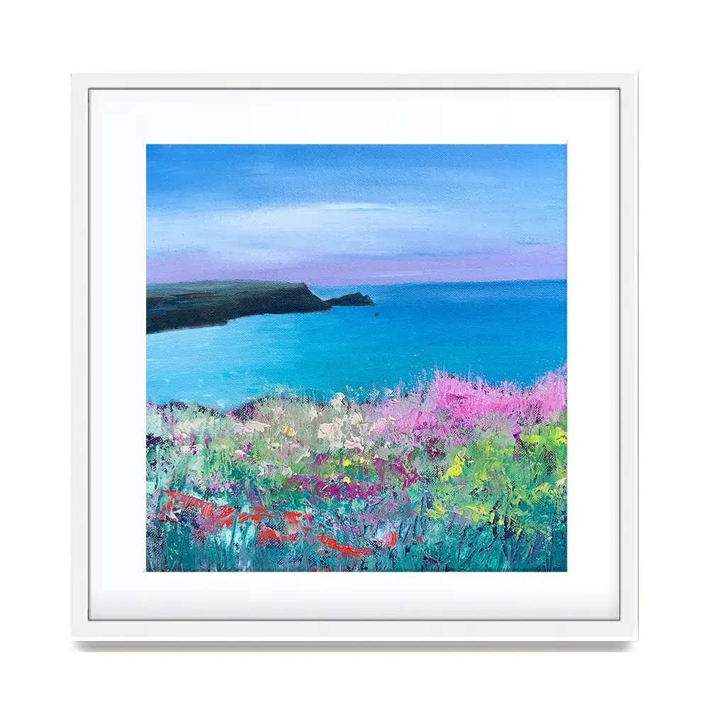 Cornish Sunset Square Framed Art Print Cornish Sunset Square Framed Art Print wall art product Laure Bury