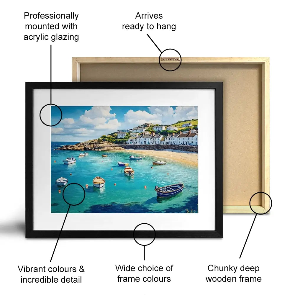 Cornwall Coast Framed Art Print Cornwall Coast Framed Art Print wall art product David Alexander Elder