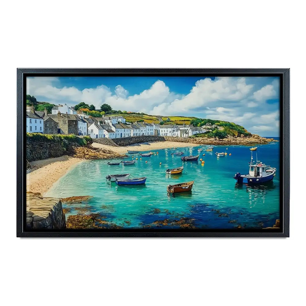 Cornwall Coastal Village Oversized Canvas Print Cornwall Coastal Village Oversized Canvas Print wall art product David Alexander Elder