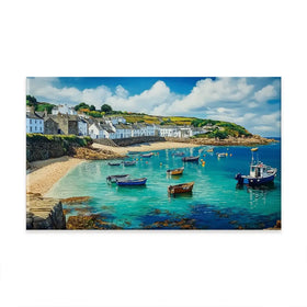Cornwall Coastal Village Oversized Canvas Print Cornwall Coastal Village Oversized Canvas Print wall art product David Alexander Elder