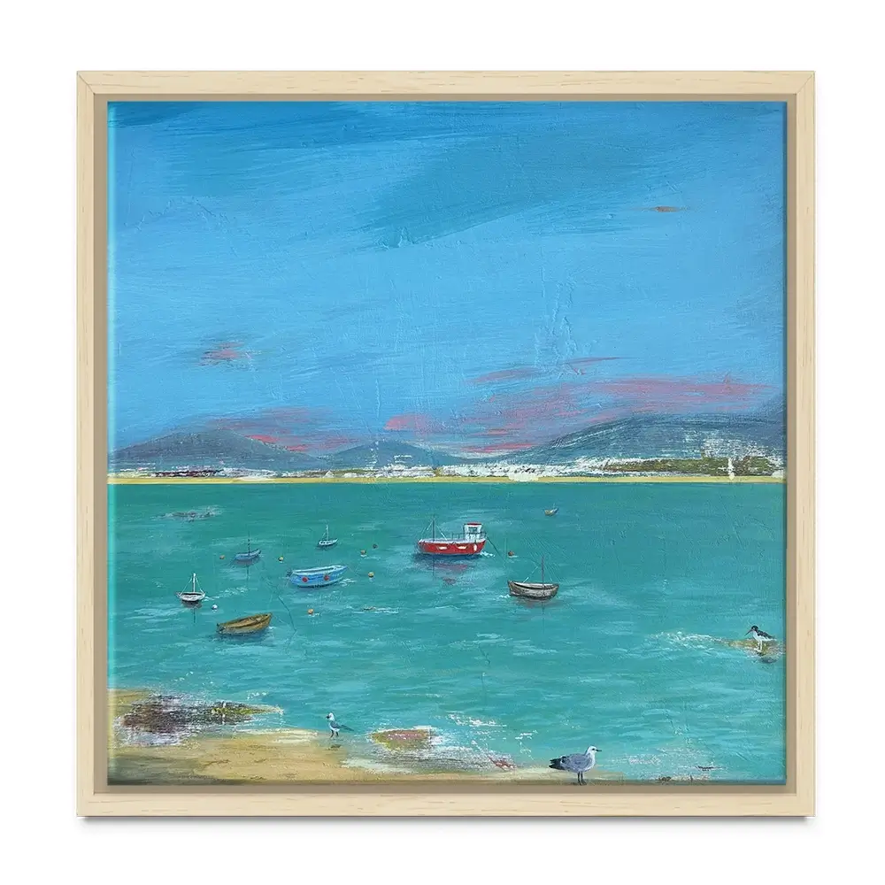 Cornwall Scene Square Canvas Print Cornwall Scene Square Canvas Print wall art product Karen Sutton
